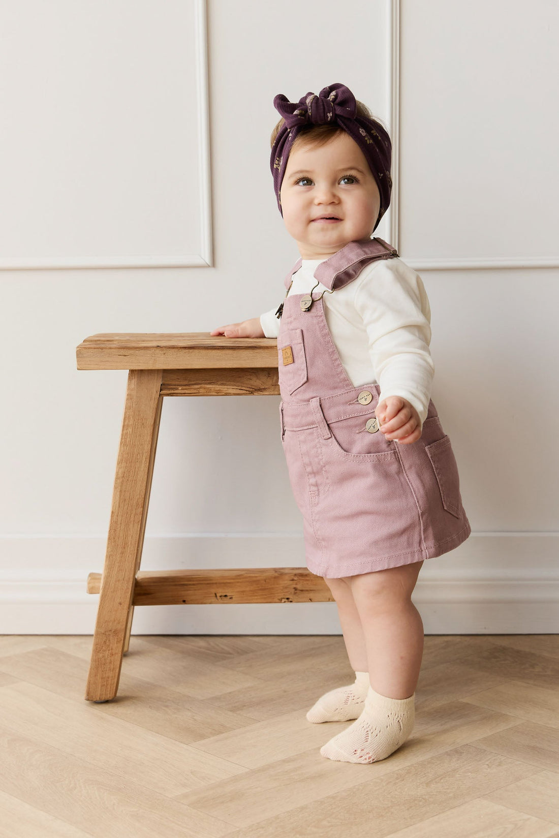 Classic Overall Dress - Dreamy Pink Childrens Overall from Jamie Kay Australia