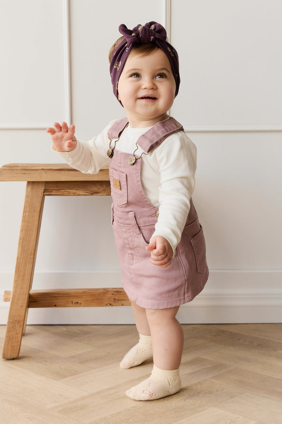 Classic Overall Dress - Dreamy Pink Childrens Overall from Jamie Kay Australia
