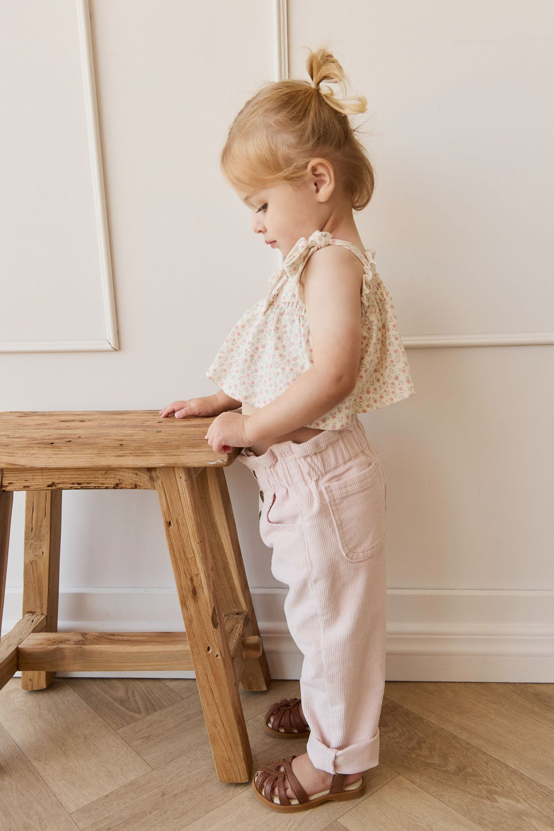Briella Pant - Soft Misty Rose Childrens Pant from Jamie Kay Australia