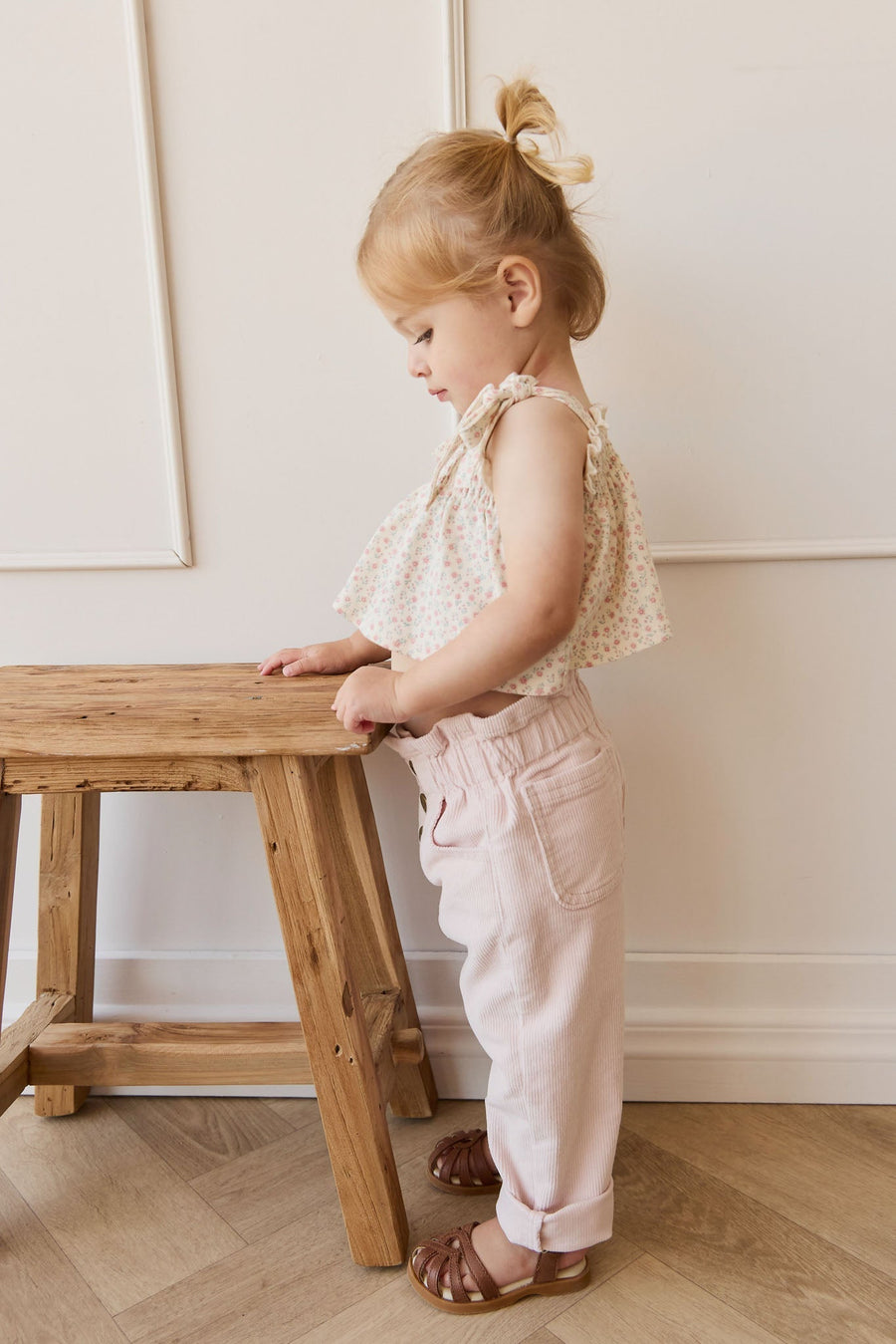 Briella Pant - Soft Misty Rose Childrens Pant from Jamie Kay Australia