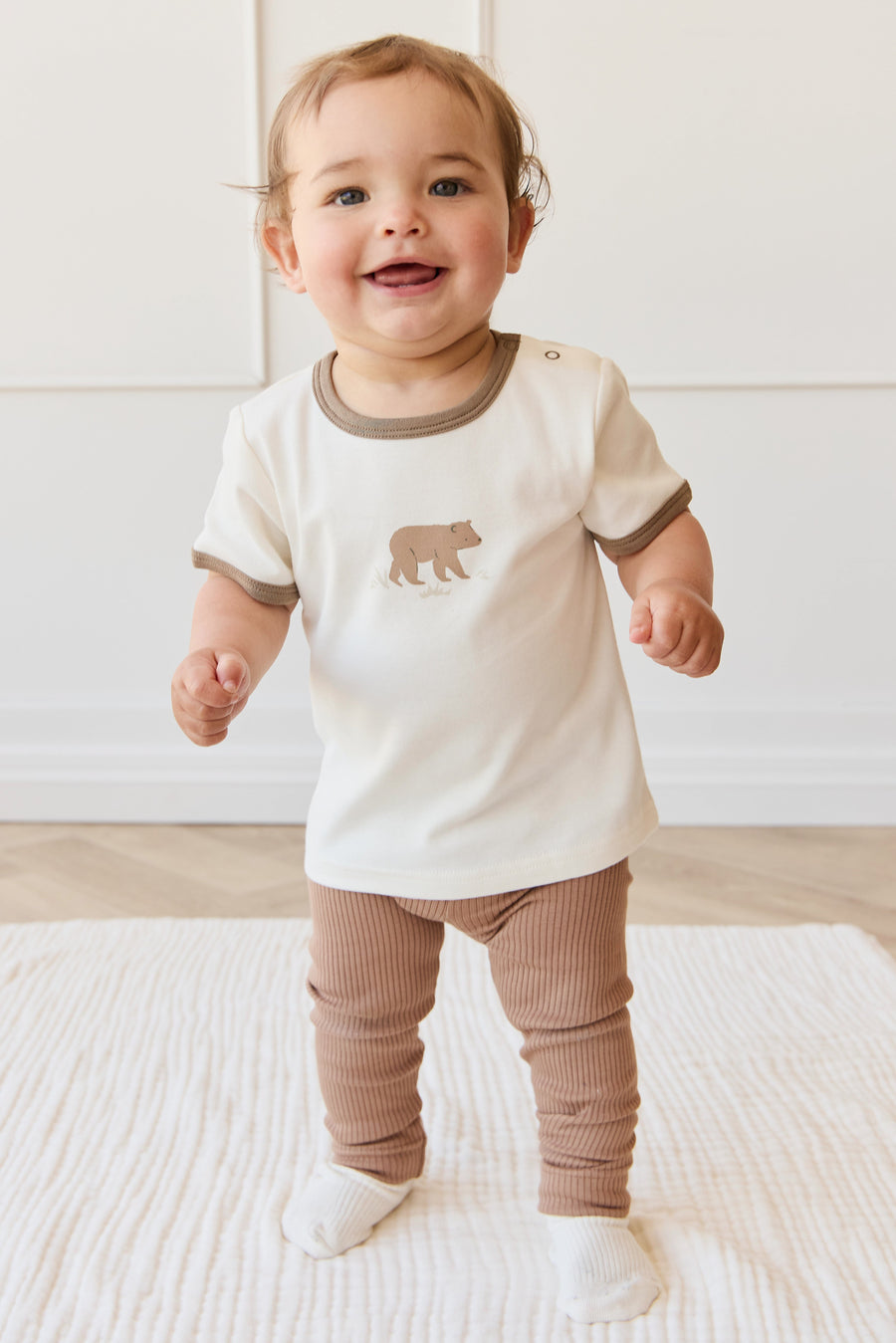 Pima Cotton Erik Tee - Buddy Bear Cloud Childrens Top from Jamie Kay Australia