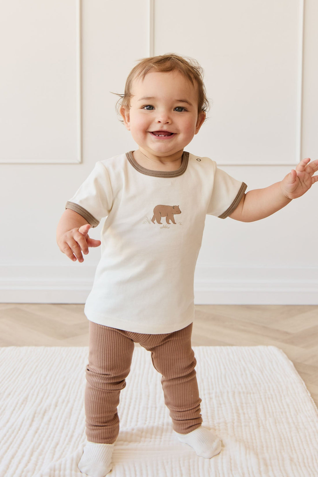 Pima Cotton Erik Tee - Buddy Bear Cloud Childrens Top from Jamie Kay Australia