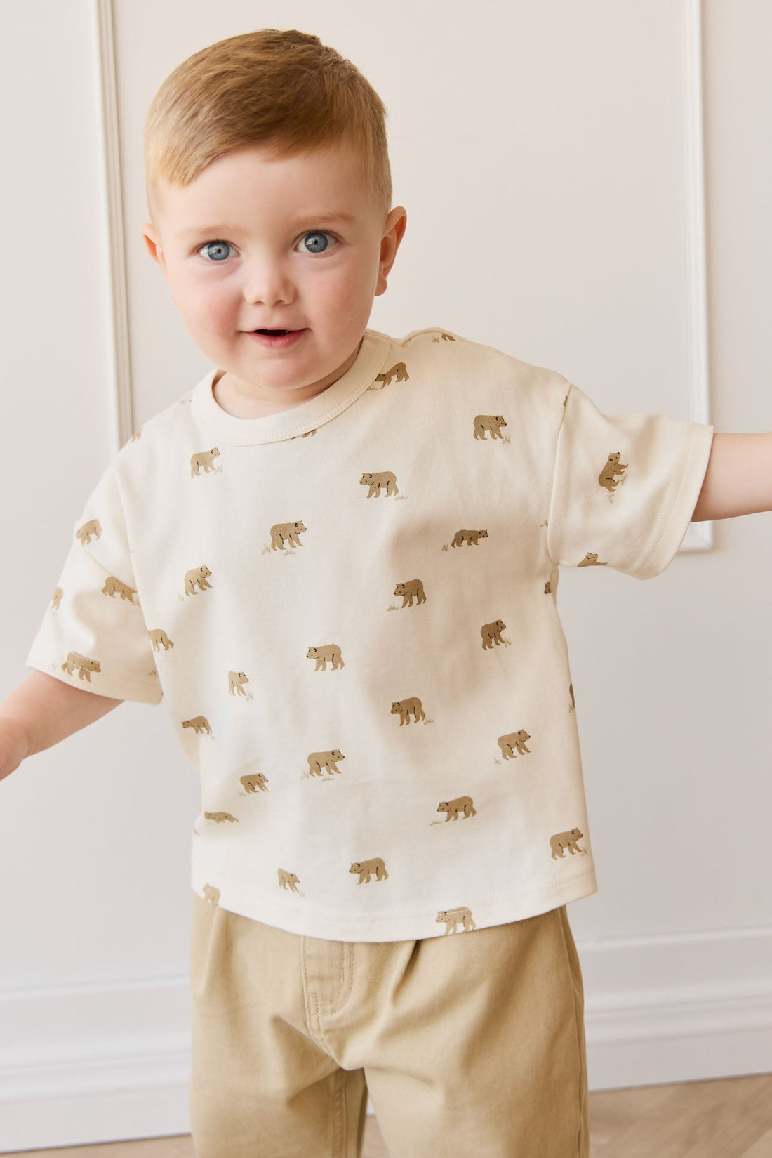 Pima Cotton Wesley Tee - Cub Walk Samoyed Childrens Top from Jamie Kay Australia