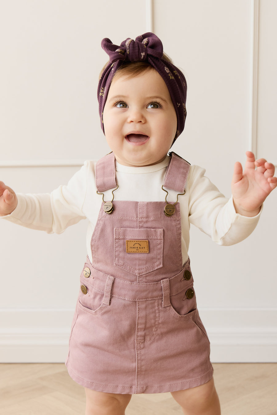 Classic Overall Dress - Dreamy Pink Childrens Overall from Jamie Kay Australia
