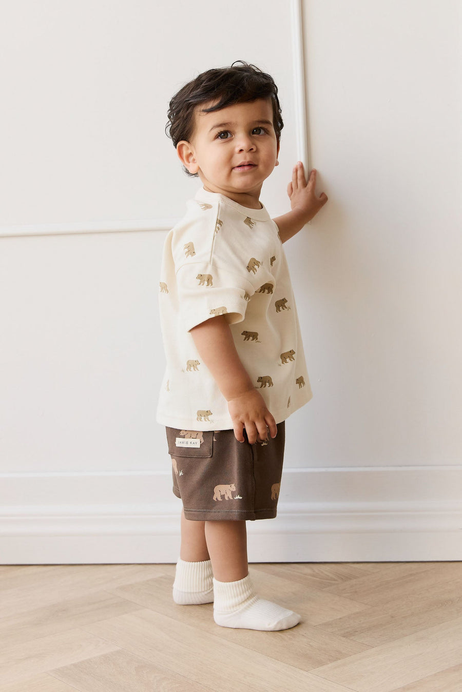 Pima Cotton Wesley Tee - Cub Walk Samoyed Childrens Top from Jamie Kay Australia