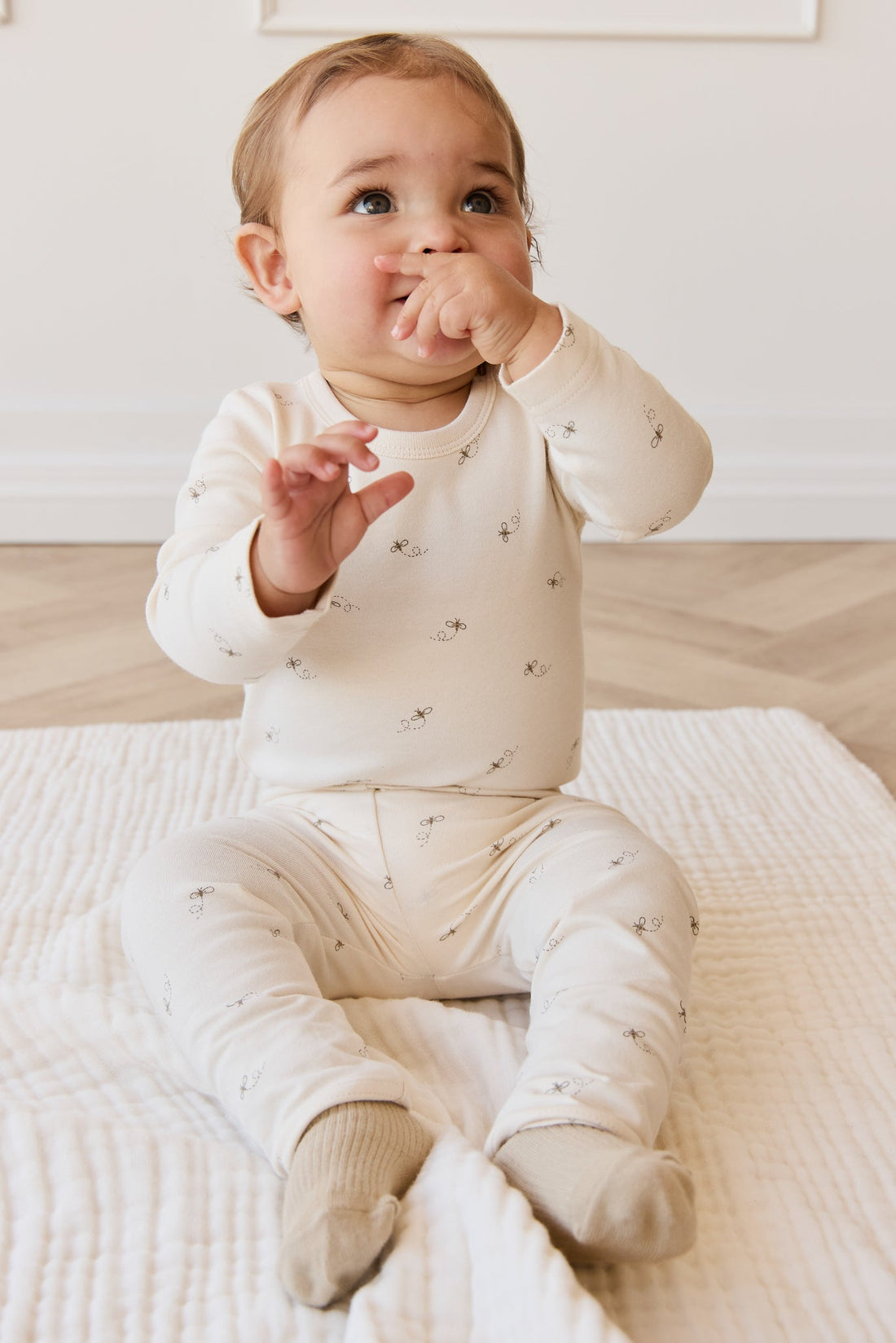 Organic Cotton Fernley Bodysuit - Bumblebees Childrens Bodysuit from Jamie Kay Australia