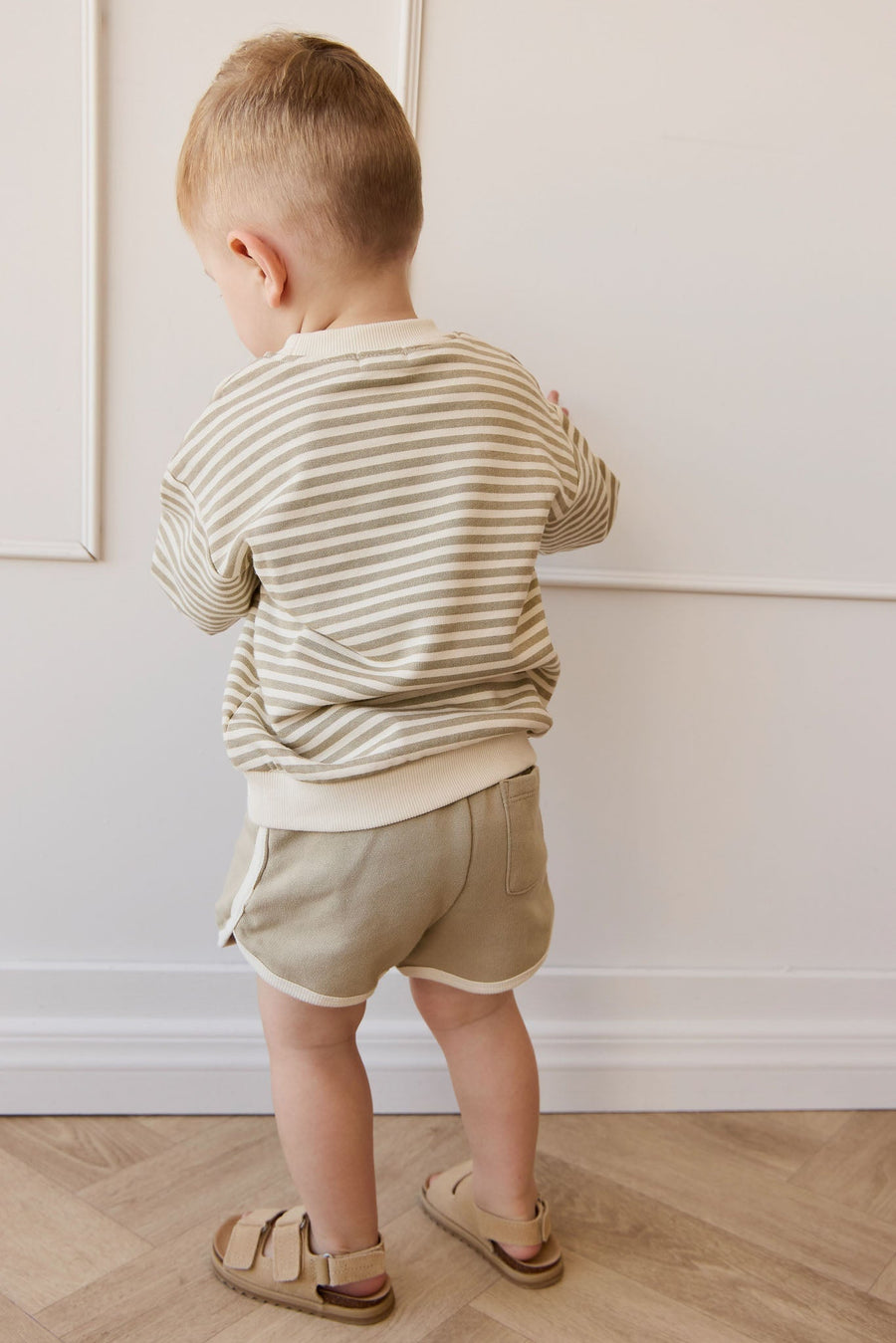 Organic Cotton Eric Short - Sandy Brown Childrens Short from Jamie Kay Australia