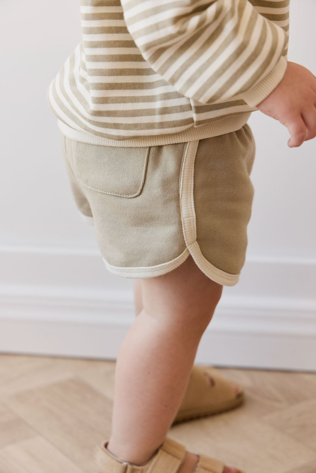 Organic Cotton Eric Short - Sandy Brown Childrens Short from Jamie Kay Australia