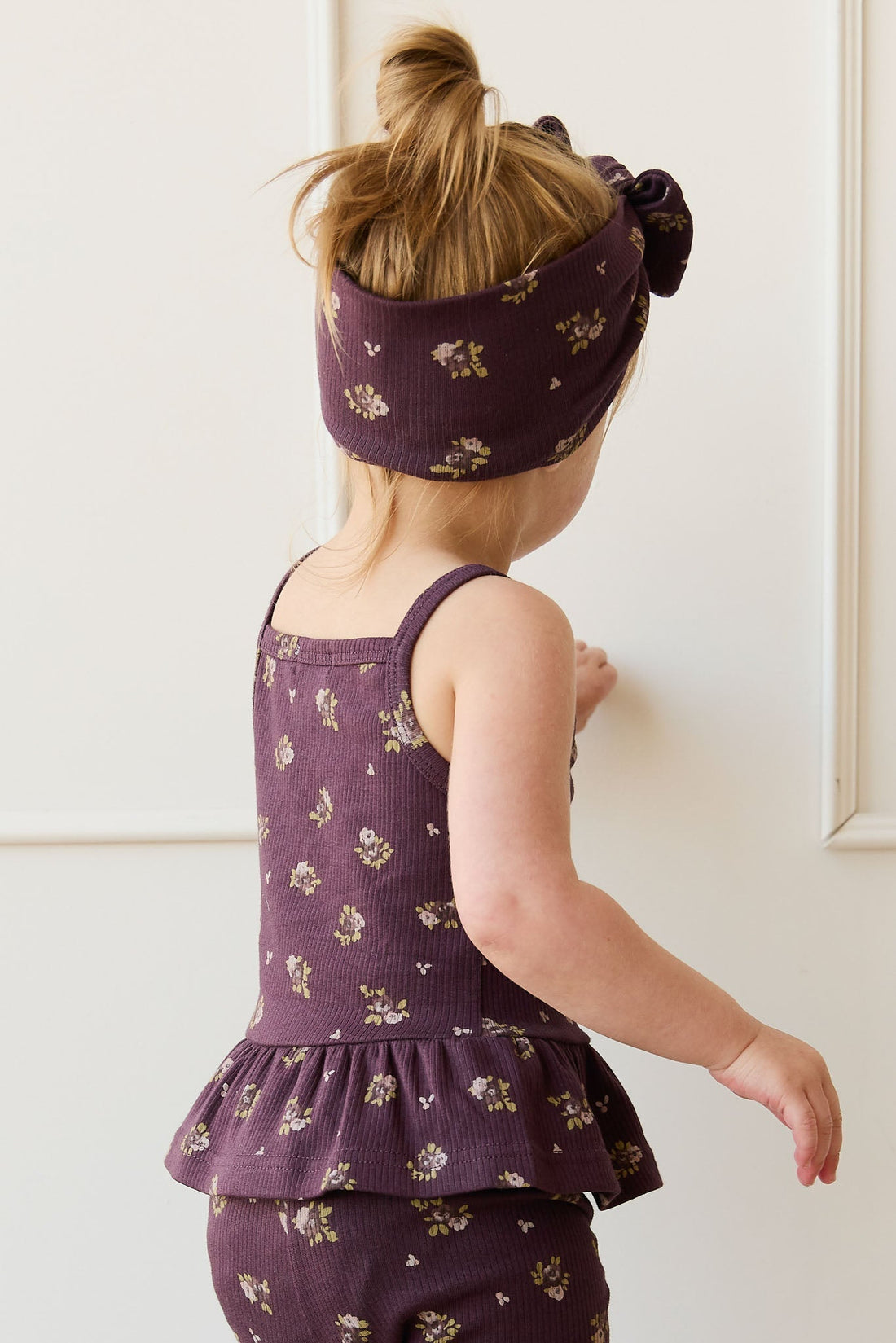 Organic Cotton Fine Rib Lillian Top - Simone Huckleberry Childrens Top from Jamie Kay Australia