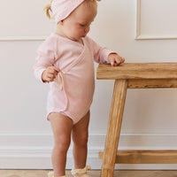 Organic Cotton Modal Lilian Headband - Chalk Marle Childrens Headband from Jamie Kay Australia