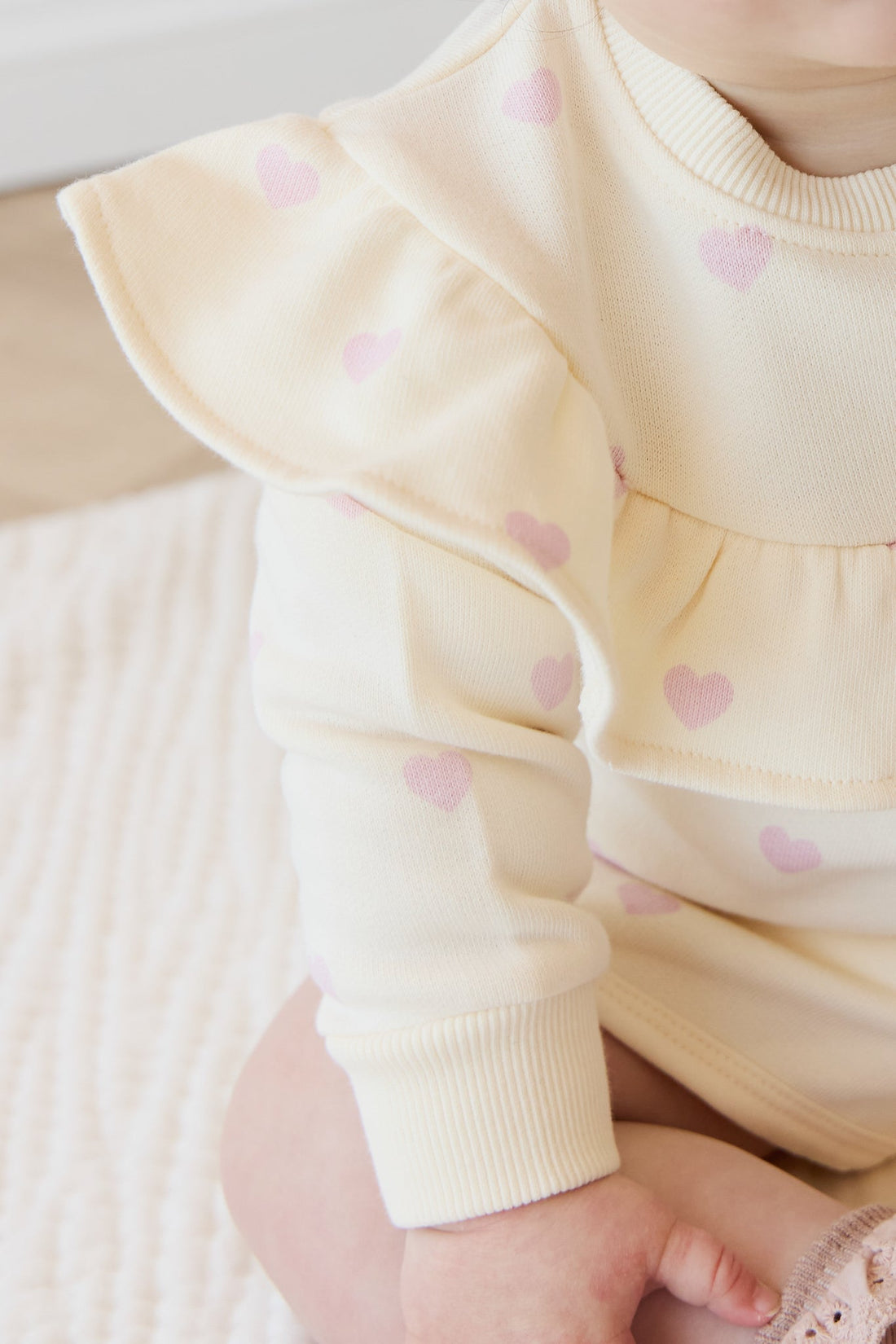 Organic Cotton Mckinley Sweatshirt - Mon Amour Lotus Childrens Top from Jamie Kay Australia