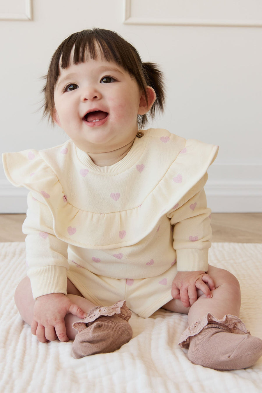 Organic Cotton Mckinley Sweatshirt - Mon Amour Lotus Childrens Top from Jamie Kay Australia