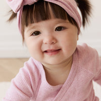 Organic Cotton Modal Lilian Headband - Orchid Marle Childrens Headband from Jamie Kay Australia