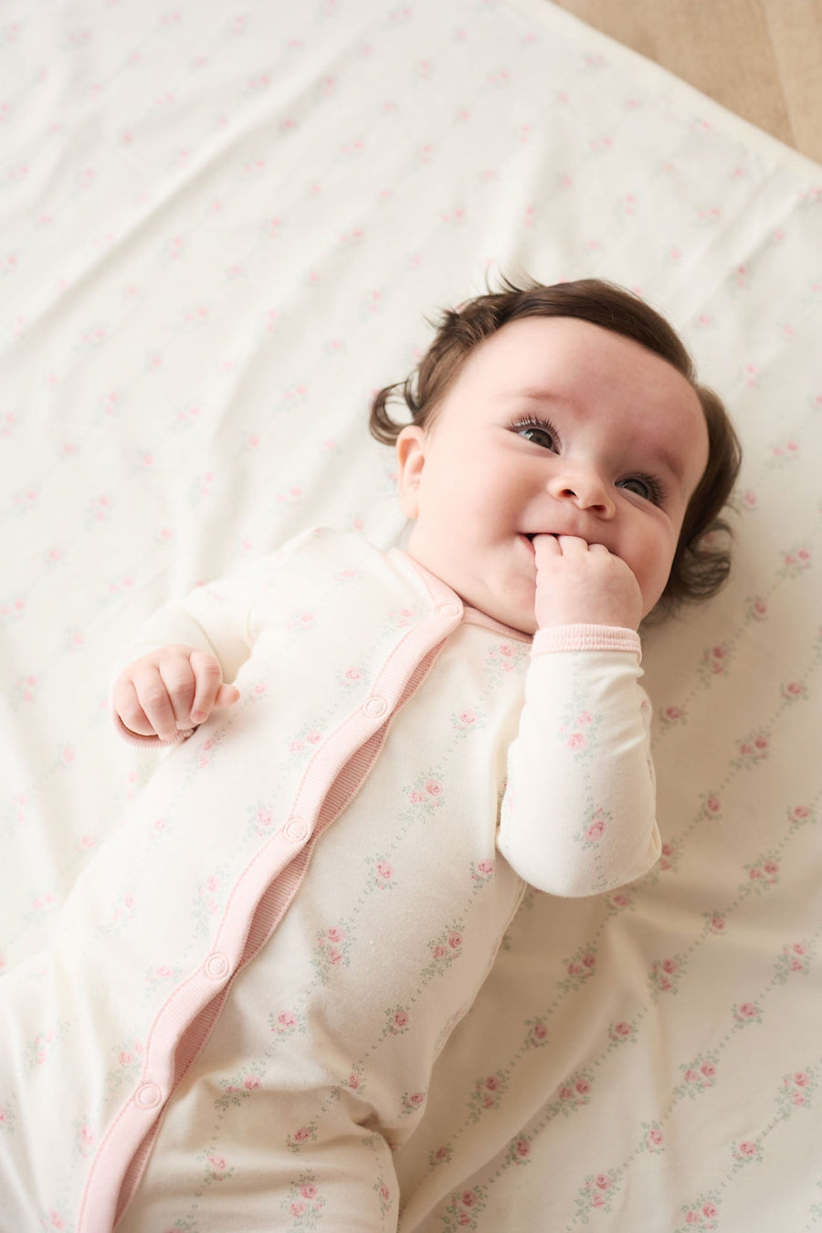 Organic Cotton Murphy Onepiece - Rose Trail Childrens Pyjama from Jamie Kay Australia