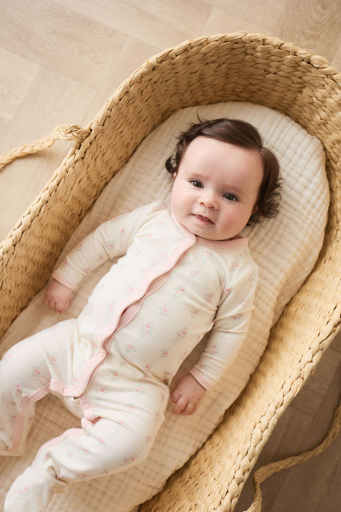 Organic Cotton Murphy Onepiece - Rose Trail Childrens Pyjama from Jamie Kay Australia