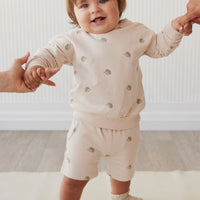 Organic Cotton Andy Short - Henry Hedgehog Birch Childrens Short from Jamie Kay Australia