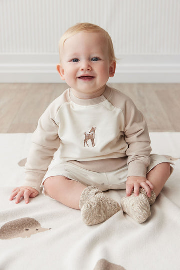 Organic Cotton Tao Sweatshirt - Fable Deer Cloud Childrens Top from Jamie Kay Australia