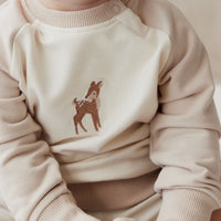 Organic Cotton Tao Sweatshirt - Fable Deer Cloud Childrens Top from Jamie Kay Australia