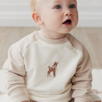 Organic Cotton Tao Sweatshirt - Fable Deer Cloud Childrens Top from Jamie Kay Australia