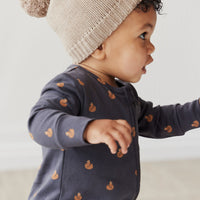 Organic Cotton Reese Zip Onepiece - Fox Cubs Constellation Childrens Onepiece from Jamie Kay Australia