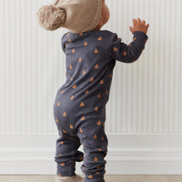 Organic Cotton Reese Zip Onepiece - Fox Cubs Constellation Childrens Onepiece from Jamie Kay Australia