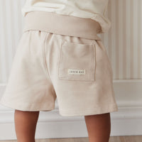 Organic Cotton Jalen Short - Soft Sand Childrens Short from Jamie Kay Australia