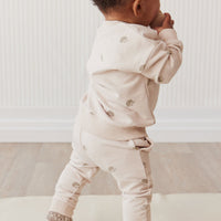 Organic Cotton Morgan Track Pant - Henry Hedgehog Birch Childrens Pant from Jamie Kay Australia