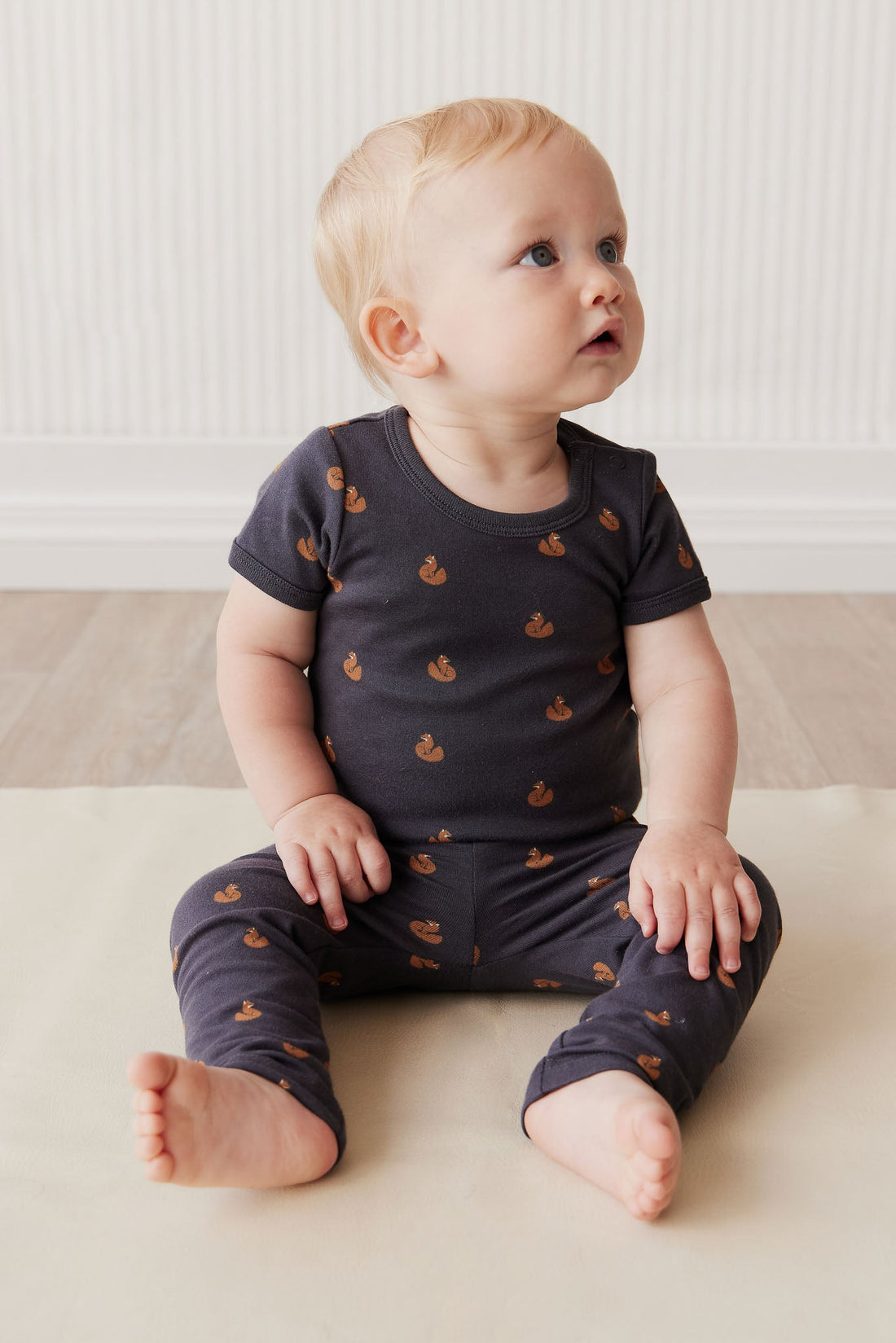 Organic Cotton Everyday Legging - Fox Cubs Constellation Childrens Legging from Jamie Kay Australia