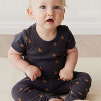 Organic Cotton Hudson Short Sleeve Bodysuit - Fox Cubs Constellation Childrens Bodysuit from Jamie Kay Australia