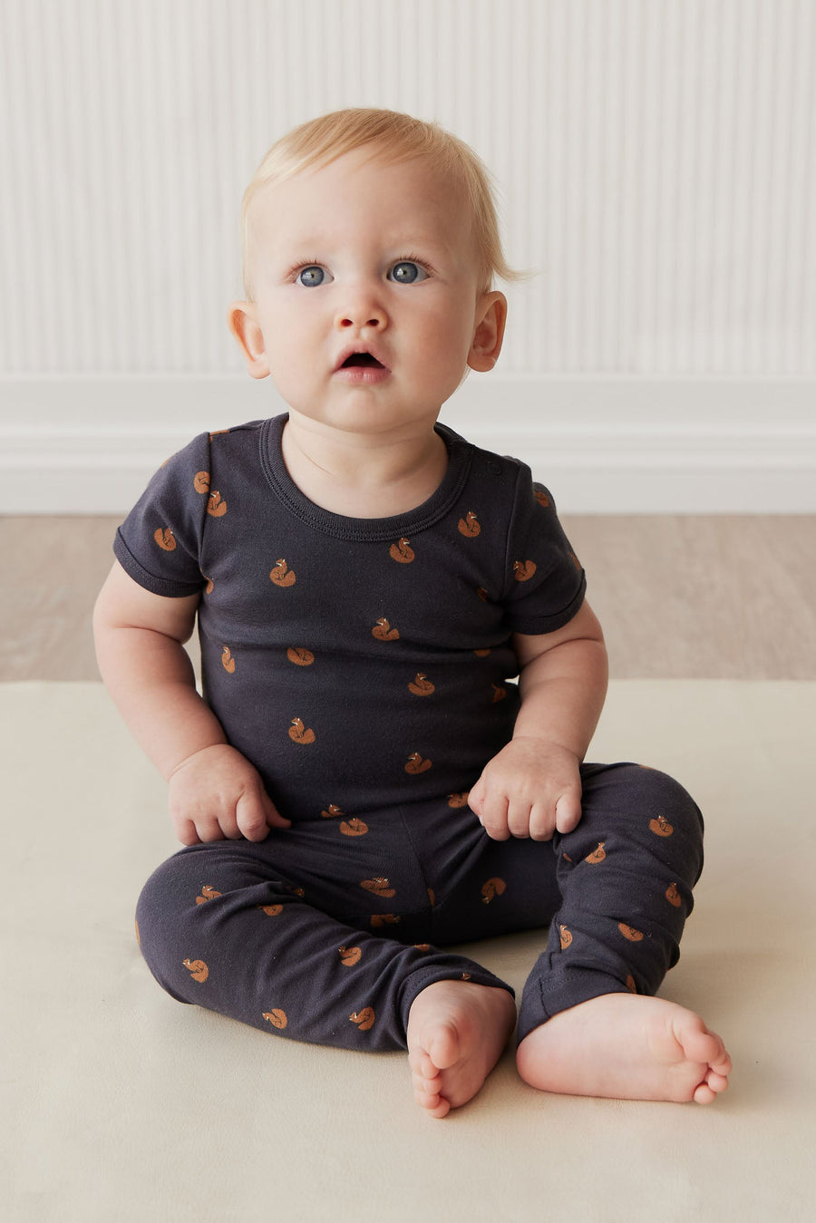 Organic Cotton Everyday Legging - Fox Cubs Constellation Childrens Legging from Jamie Kay Australia