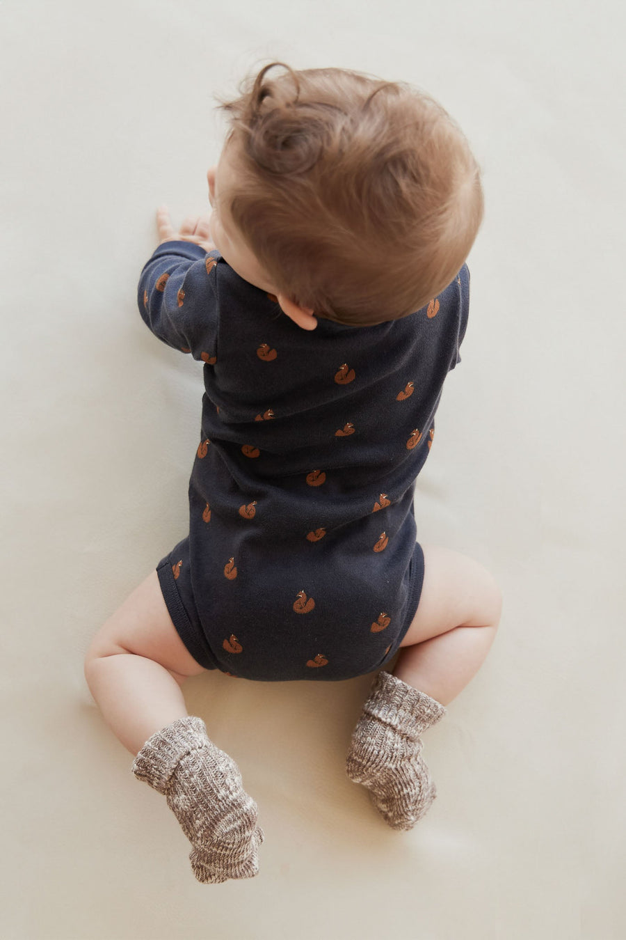 Organic Cotton Fernley Bodysuit - Fox Cubs Constellation Childrens Bodysuit from Jamie Kay Australia