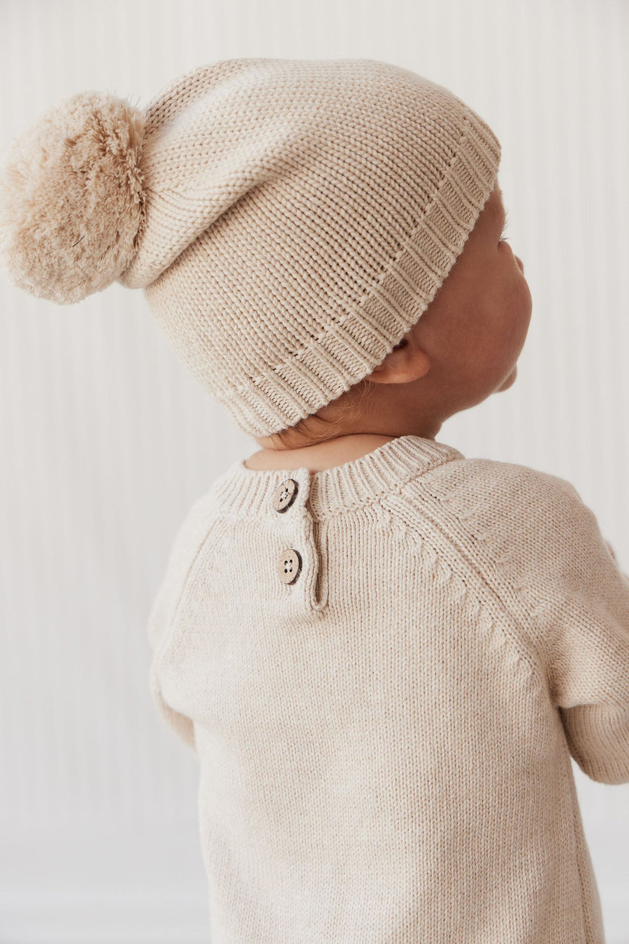 Theo Onepiece - Oatmeal Marle Hedgehog Childrens Onepiece from Jamie Kay Australia