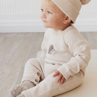 Theo Onepiece - Oatmeal Marle Hedgehog Childrens Onepiece from Jamie Kay Australia