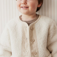 Rylan Sherpa Jacket - Natural Childrens Jacket from Jamie Kay Australia