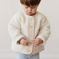 Rylan Sherpa Jacket - Natural Childrens Jacket from Jamie Kay Australia