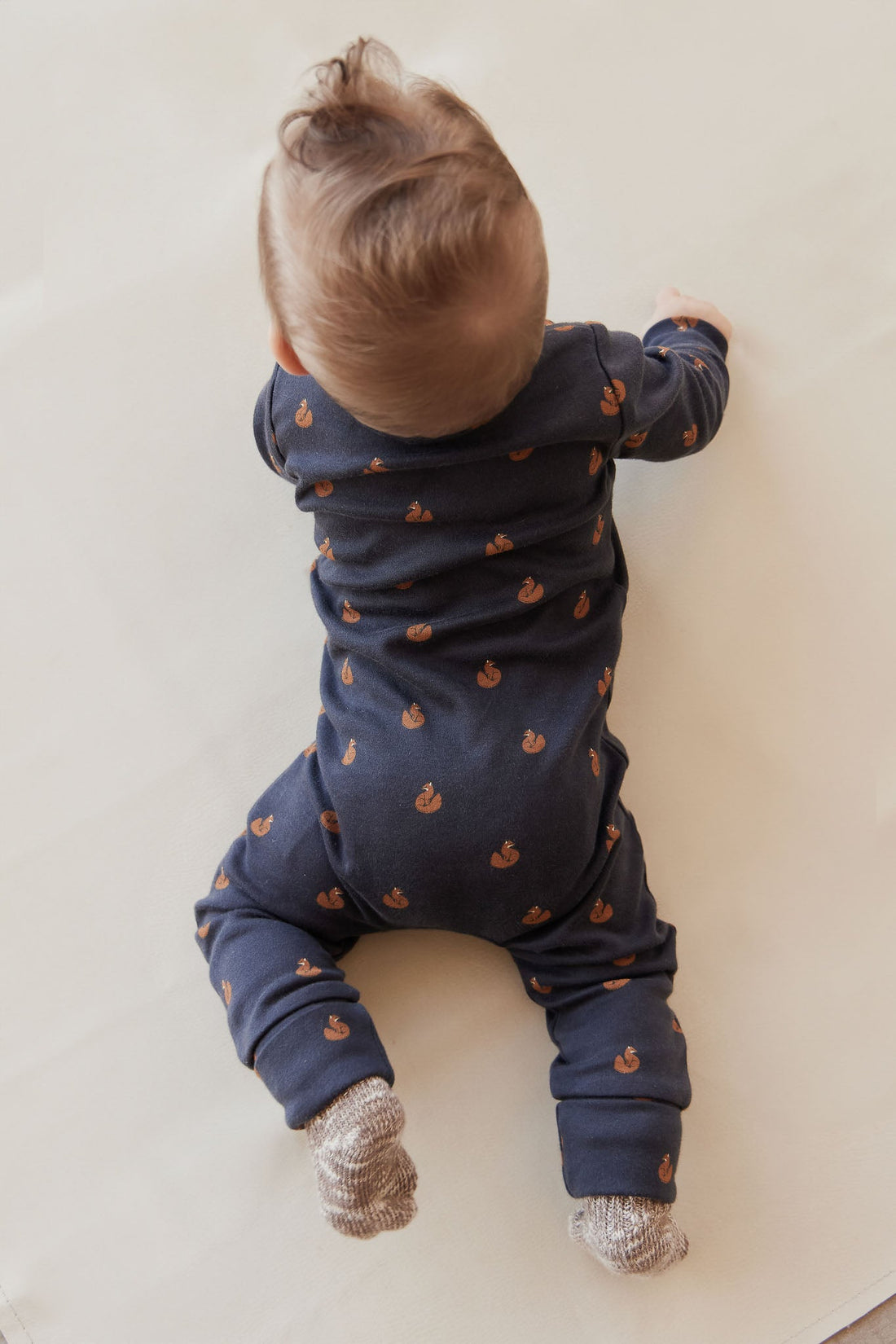 Organic Cotton Reese Zip Onepiece - Fox Cubs Constellation Childrens Onepiece from Jamie Kay Australia