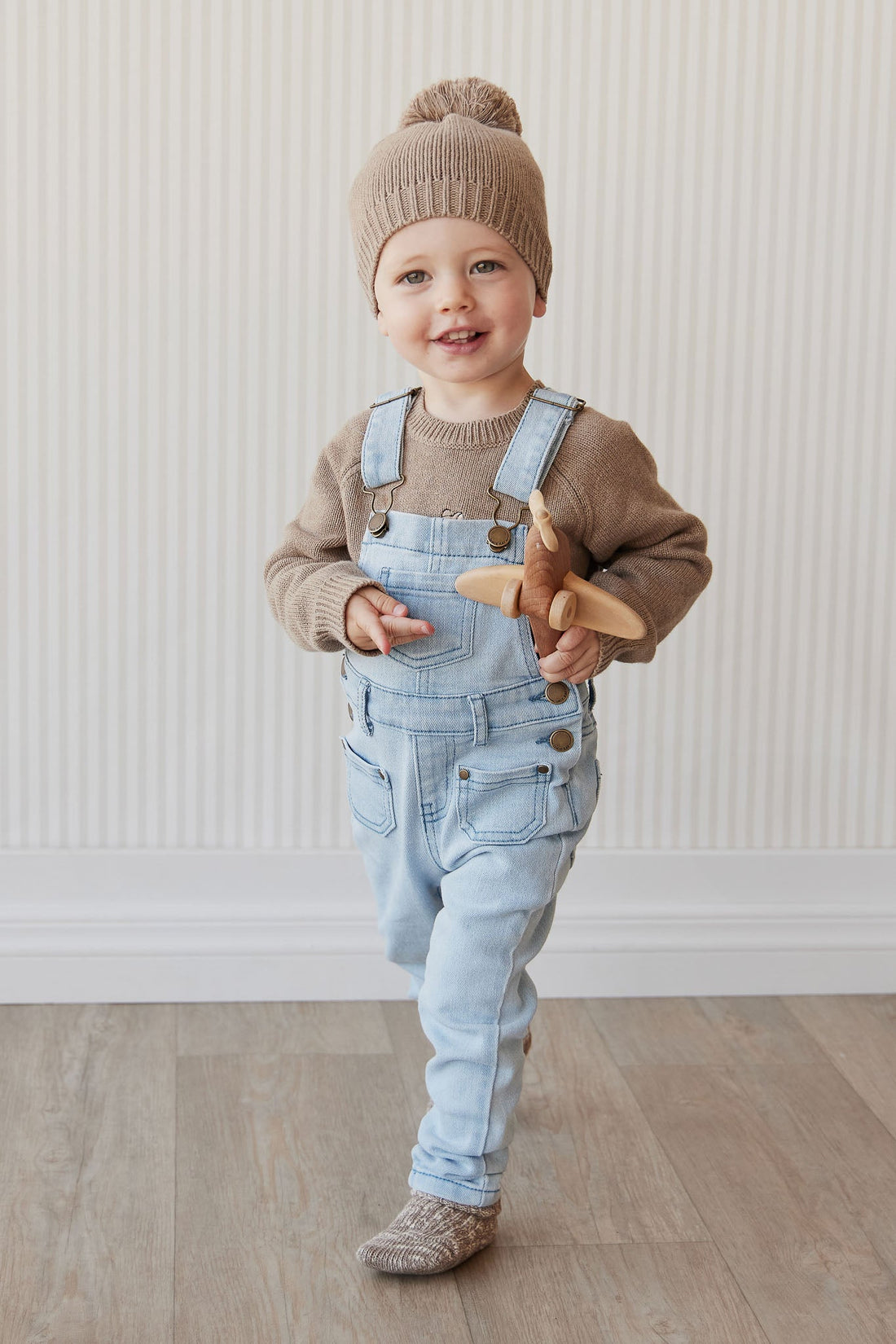 Arlo Overall - Washed Denim Childrens Overall from Jamie Kay Australia