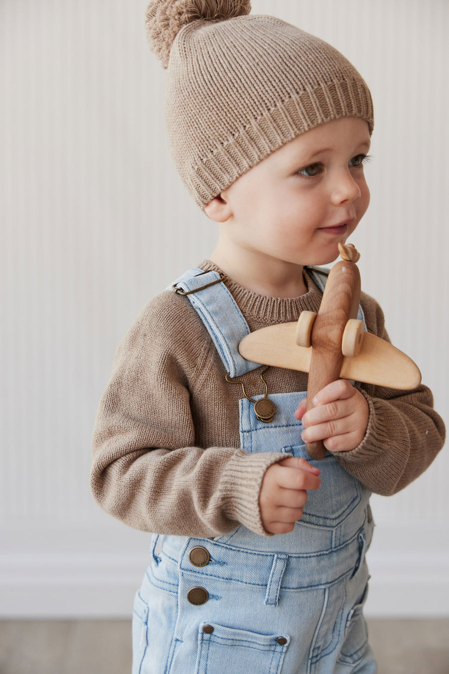 Arlo Twill Overall - Washed Denim Childrens Overall from Jamie Kay Australia