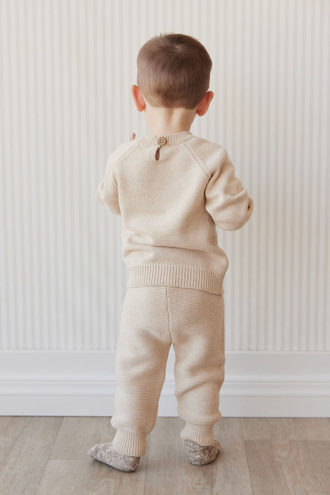 Ethan Pant - Oatmeal Marle Childrens Pant from Jamie Kay Australia