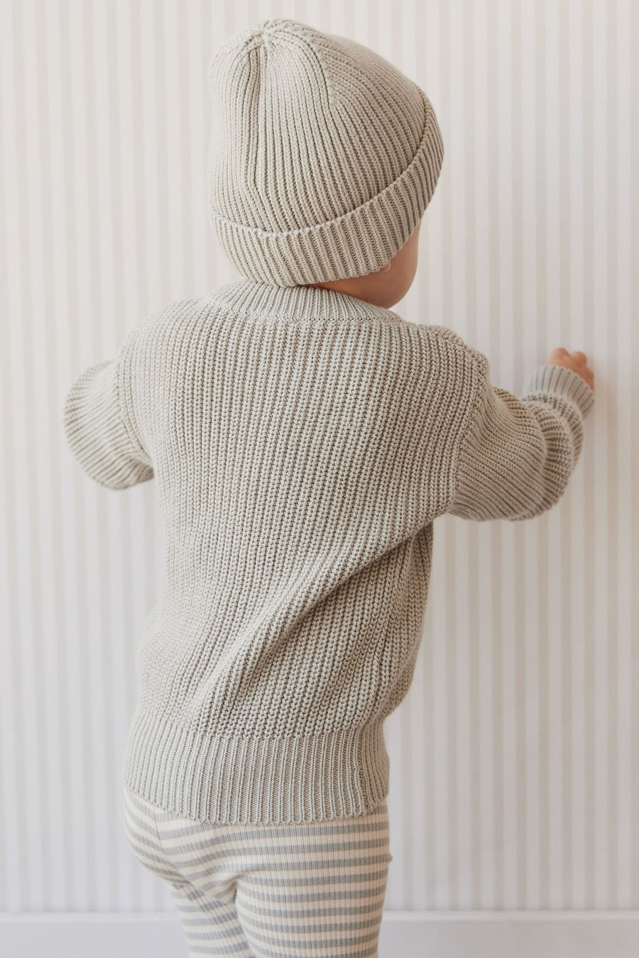 Leon Knitted Beanie - Willow Childrens Hat from Jamie Kay Australia