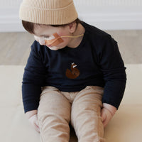 Pima Cotton Arnold Long Sleeve Top - Constellation Fox Childrens Top from Jamie Kay Australia