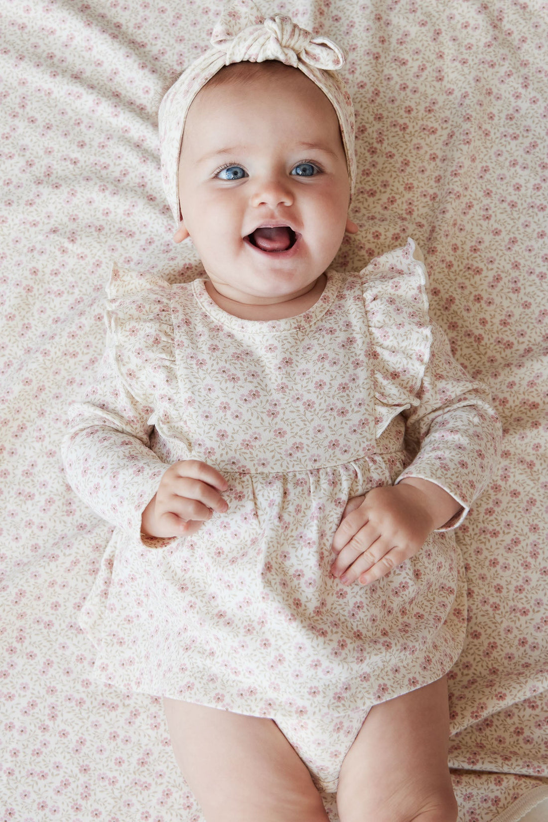 Organic Cotton Vivienne Playsuit - Emmy Egret Childrens Playsuit from Jamie Kay Australia