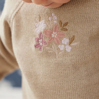 Audrey Jumper - Biscuit Marle Childrens Jumper from Jamie Kay Australia