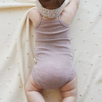 Organic Cotton Modal Singlet Bodysuit - Tulip Marle Childrens Bodysuit from Jamie Kay Australia