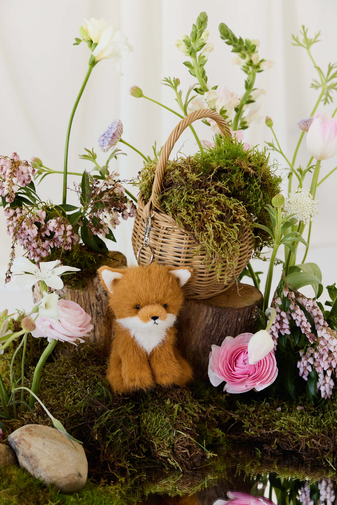 Snuggle Bunnies - Archie Keyring - Natural Childrens Toys from Jamie Kay Australia