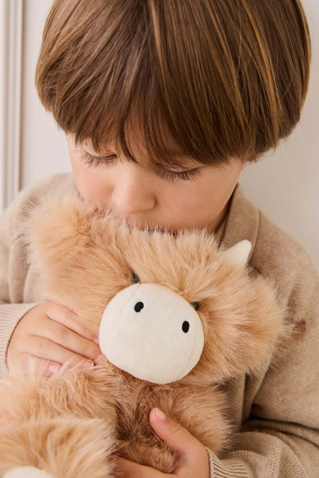 Snuggle Bunnies - Hilda The Highland Cow - Caramel Childrens Toys from Jamie Kay Australia