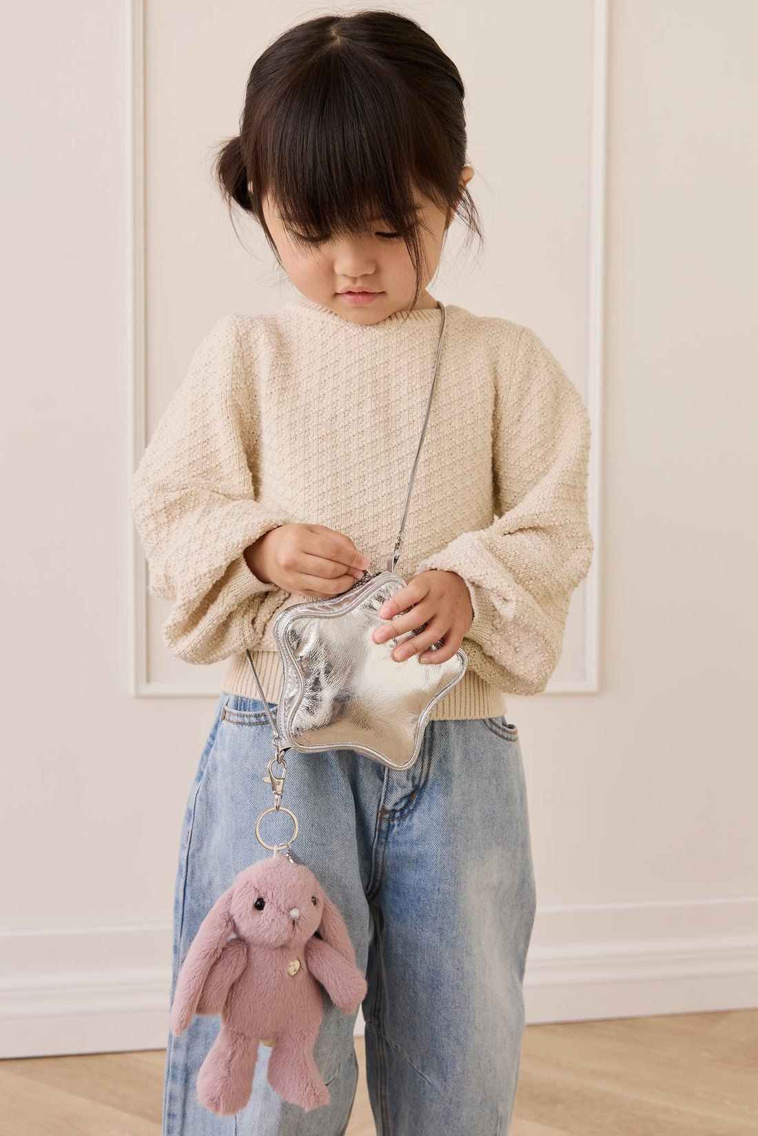 Snuggle Bunnies - Penelope Keyring - Periwinkle Childrens Toys from Jamie Kay Australia