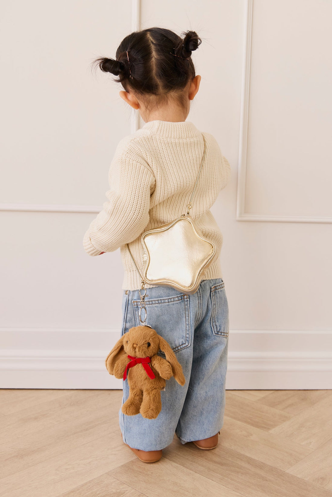 Snuggle Bunnies - Penelope Keyring - Toffee Childrens from Jamie Kay NZ