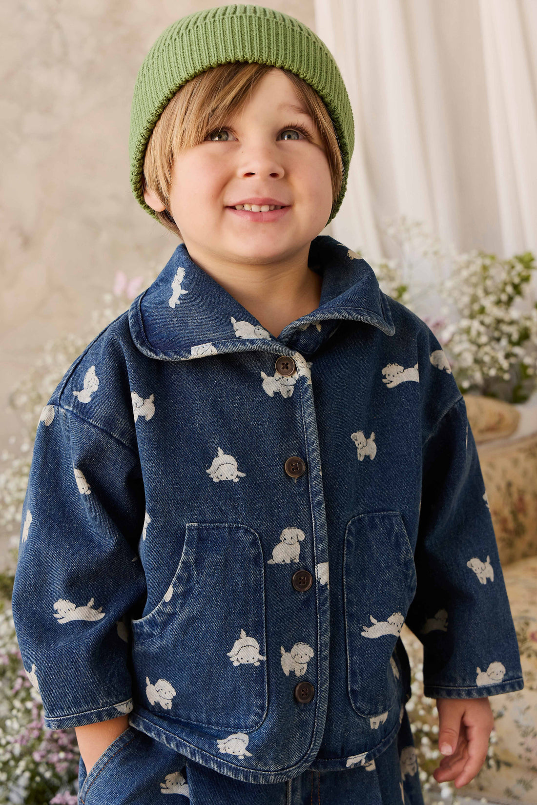 Johan Knit Beanie - Matcha Childrens Hat from Jamie Kay Australia