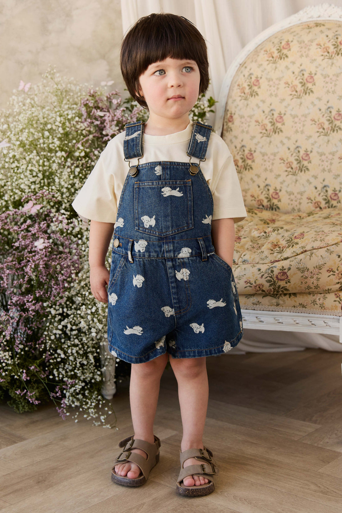 Fenix Short Overall - Finnegan Denim Childrens Overall from Jamie Kay Australia